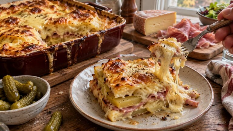 Lasagnes à la raclette fait maison