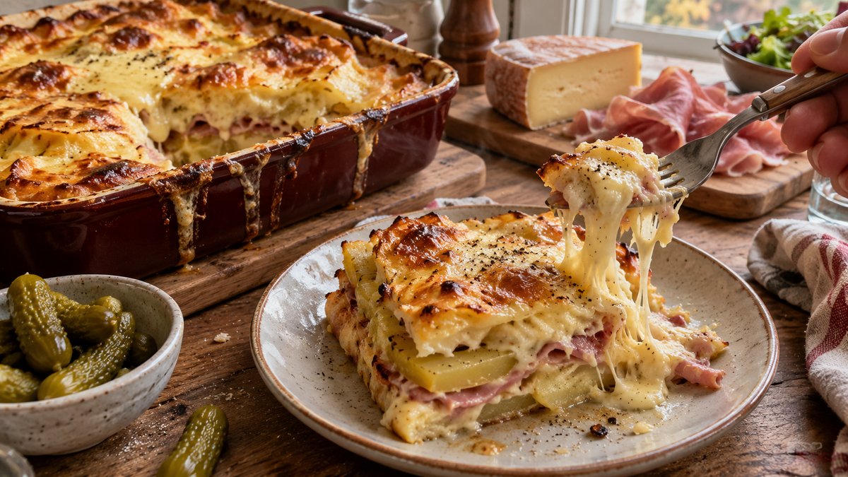 Lasagnes à la raclette fait maison