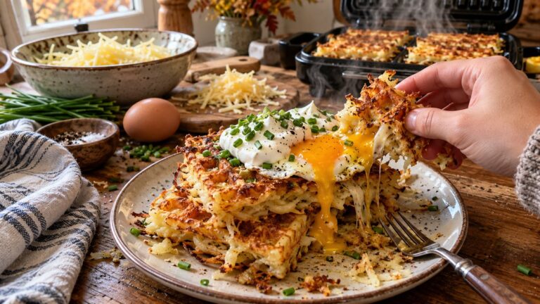 Gaufres de pommes de terre fait maison