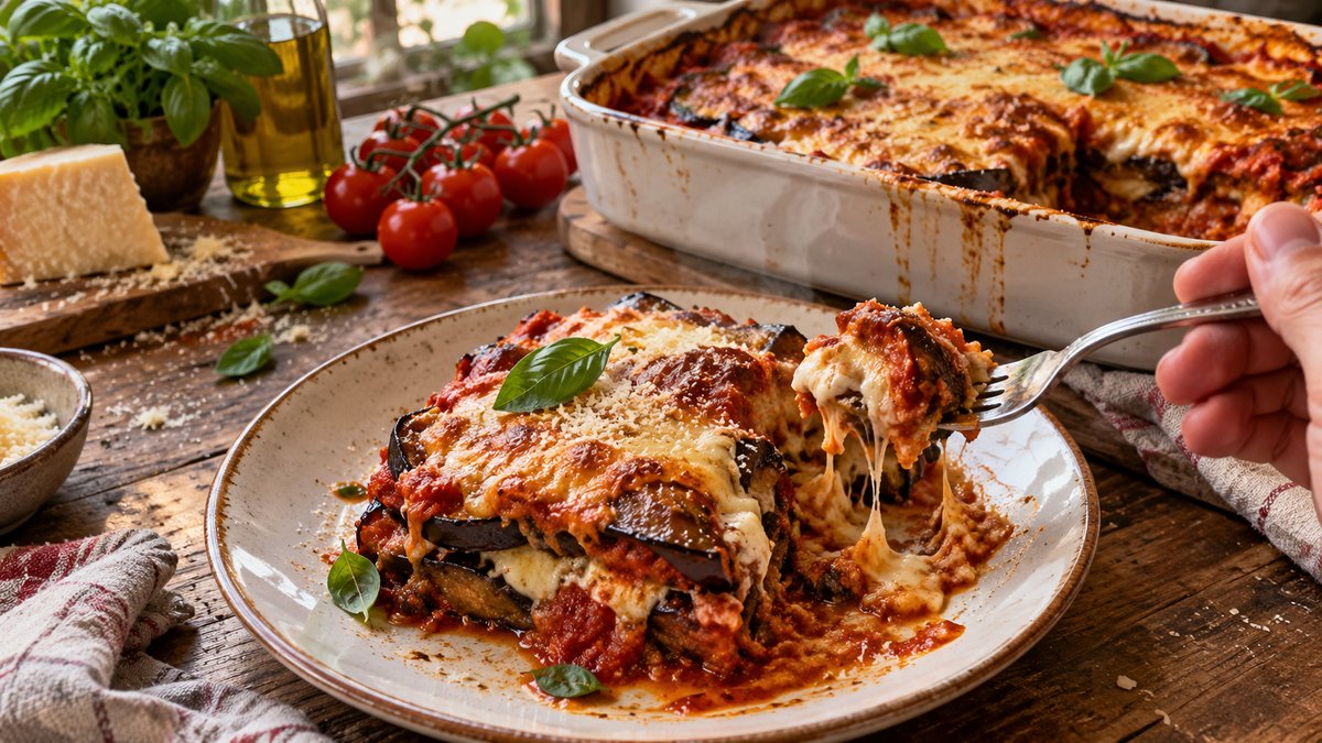 Aubergines à la parmigiana sans friture fait maison