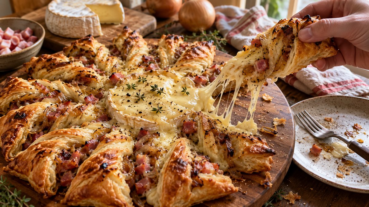 Tarte étoile façon tartiflette fait maison