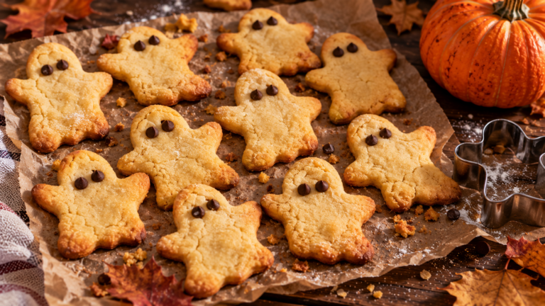 Biscuits fantômes d’Halloween : 4 ingrédients, les enfants adorent