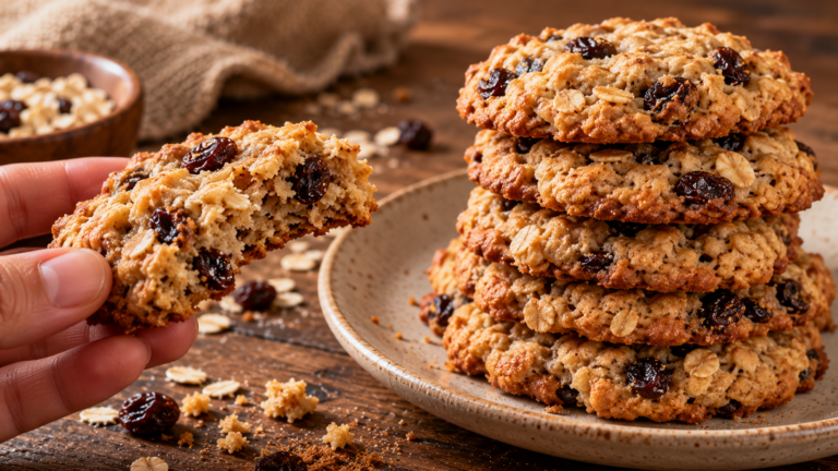 3 ingrédients, sans sucre ni farine : les cookies pommes-avoine moelleux