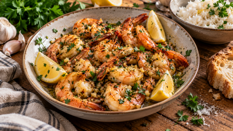 Crevettes à l’ail et au persil au air fryer : prêtes en 8 minutes