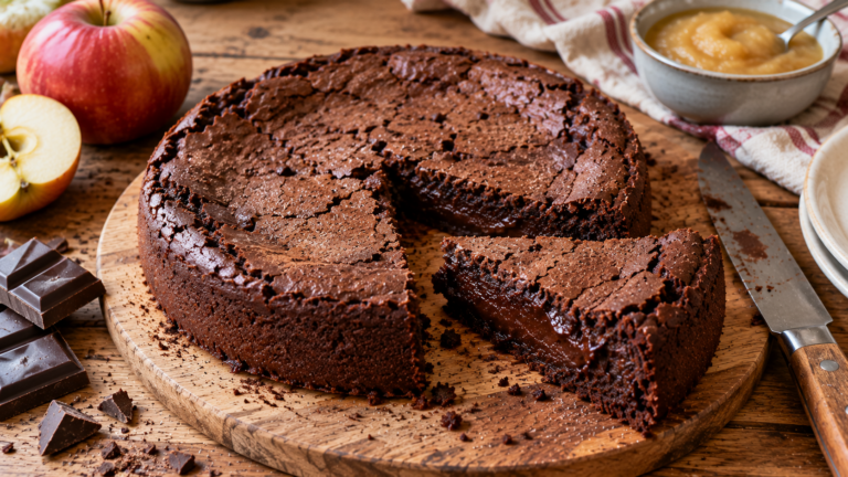Fondant au chocolat 3 ingrédients : la recette sans beurre à la compote
