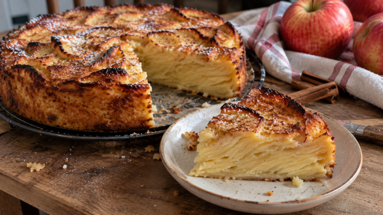 Tu as 4 pommes et 2 œufs ? Le gâteau invisible sans sucre ajouté