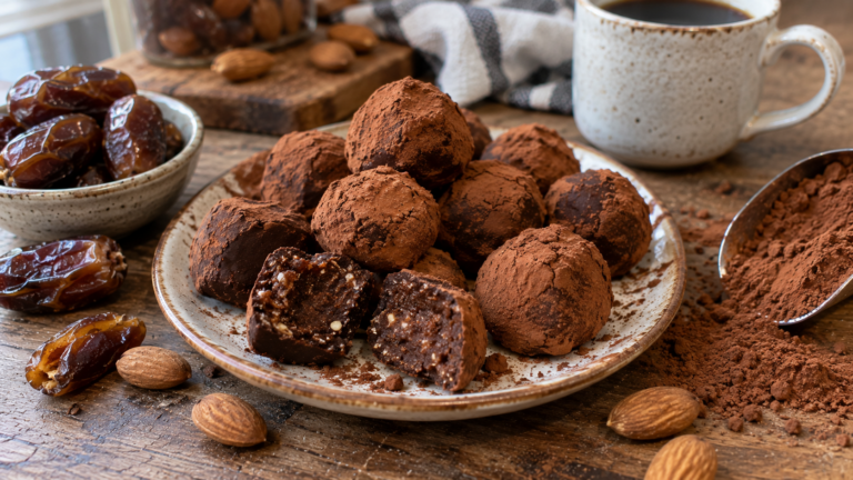 Truffes dattes et cacao : 3 ingrédients, sans sucre et sans cuisson